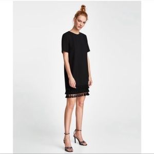 Zara Tiered Tassel Mini Dress